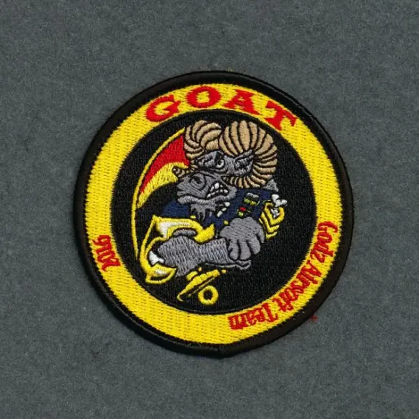 Ronde patch van GOAT Airsoft Team